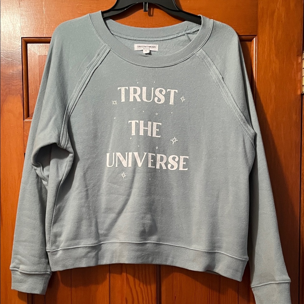 Grayson Threads Bluish Green Graphic Sweatshirt